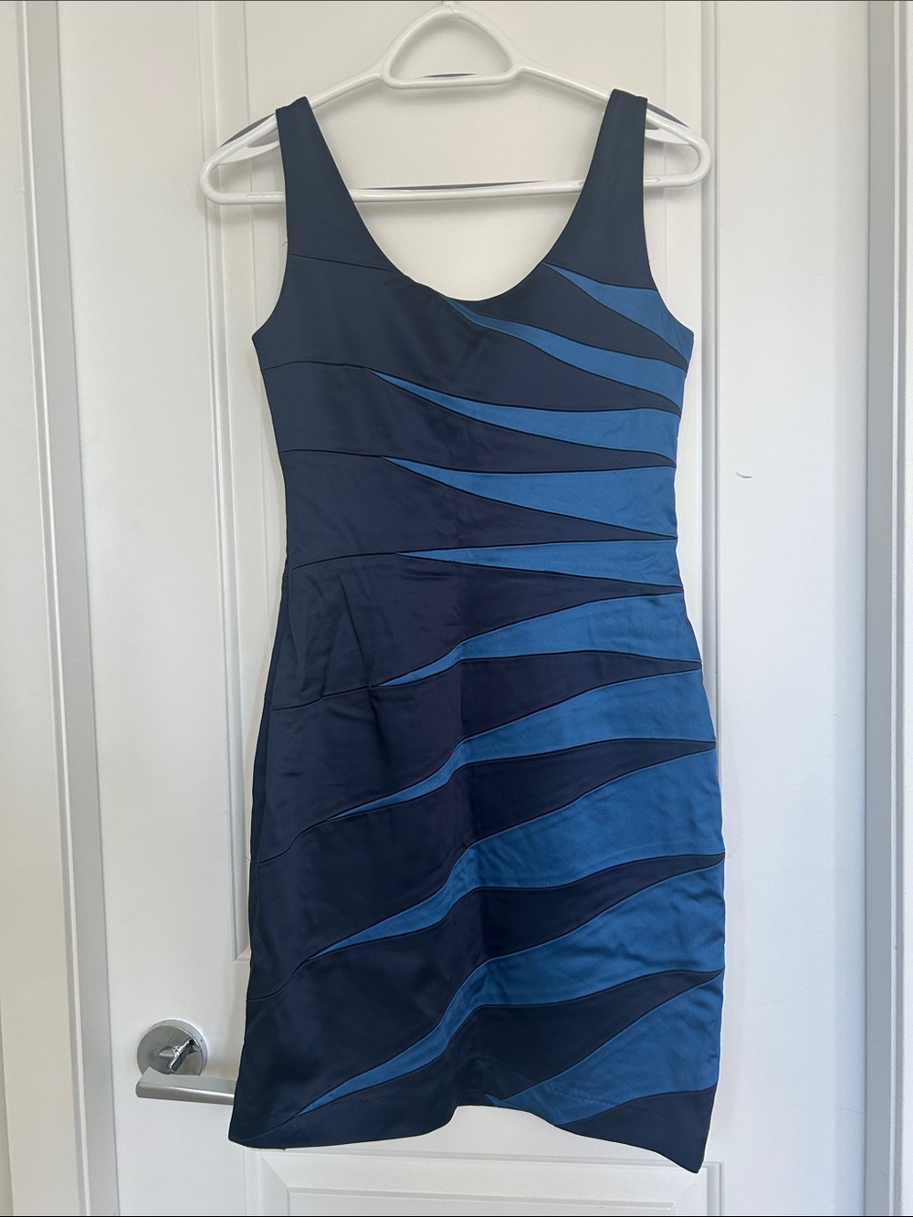 Jax Blue Panel Mini Dress